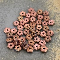 5mm Forget-Me-Not Spacers Etched Copper