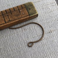 Brass Earwire 27 x 15mm 2 Pairs