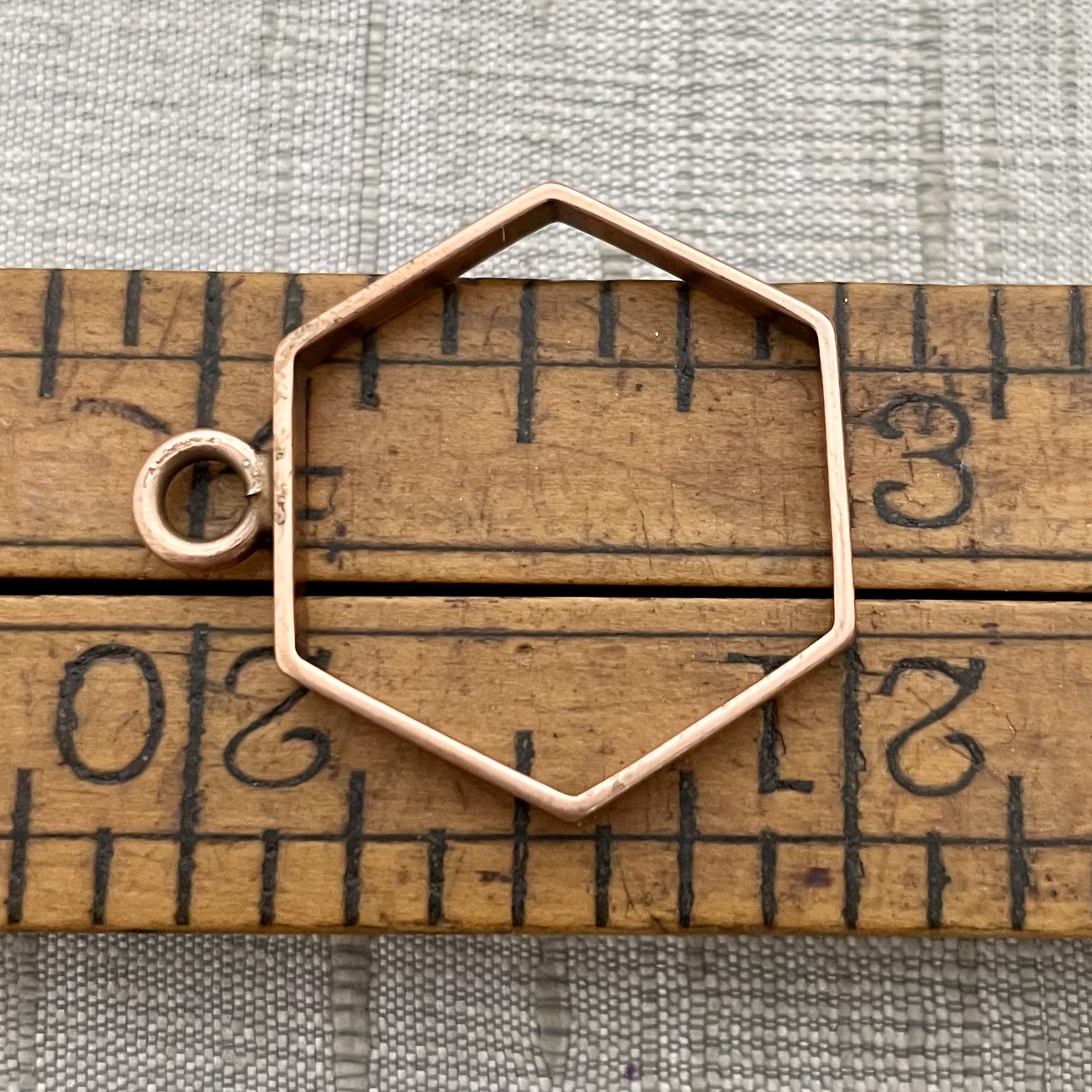 Open Frame  Hexagon Pendant