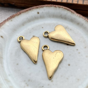 Small Heart Charm Gold - 1