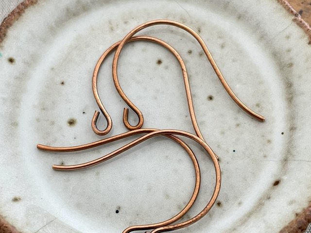 Antique Copper Ear Wires -2 Pairs