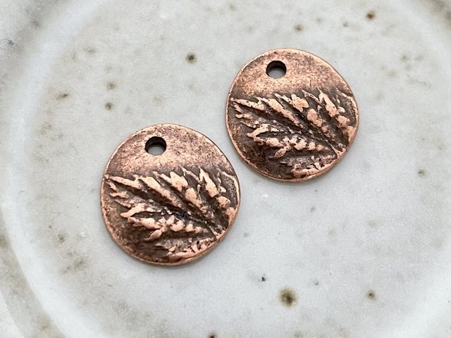 Berry Leaf Charms Copper - 2
