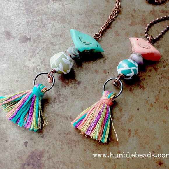 Bird Tassel Pendant