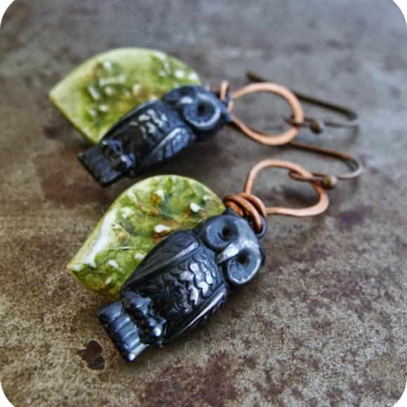 Harvest Owl Earrings