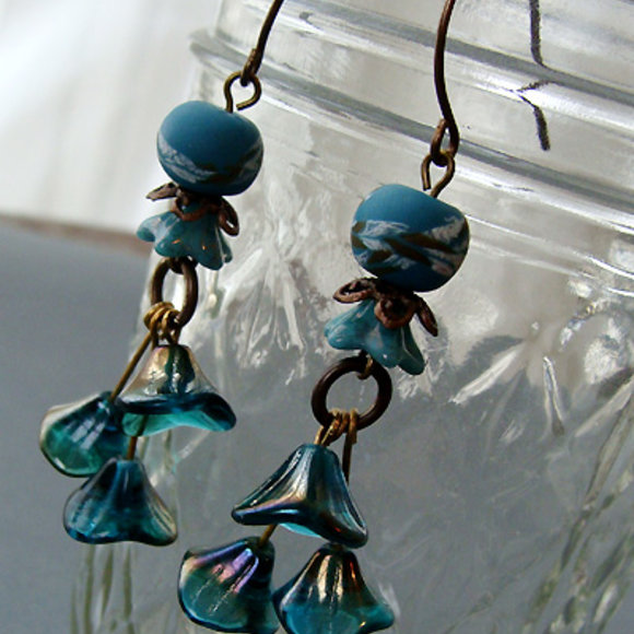 Blue Bell Earrings