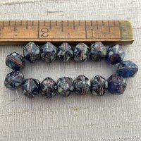 10mm English Cut Sapphire with Heavy Picasso Finish