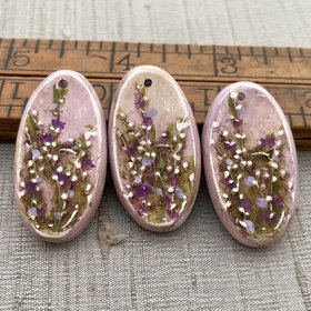 Lilac Oval Willow Pendant
