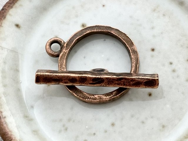 Hammered Toggle Antique Copper